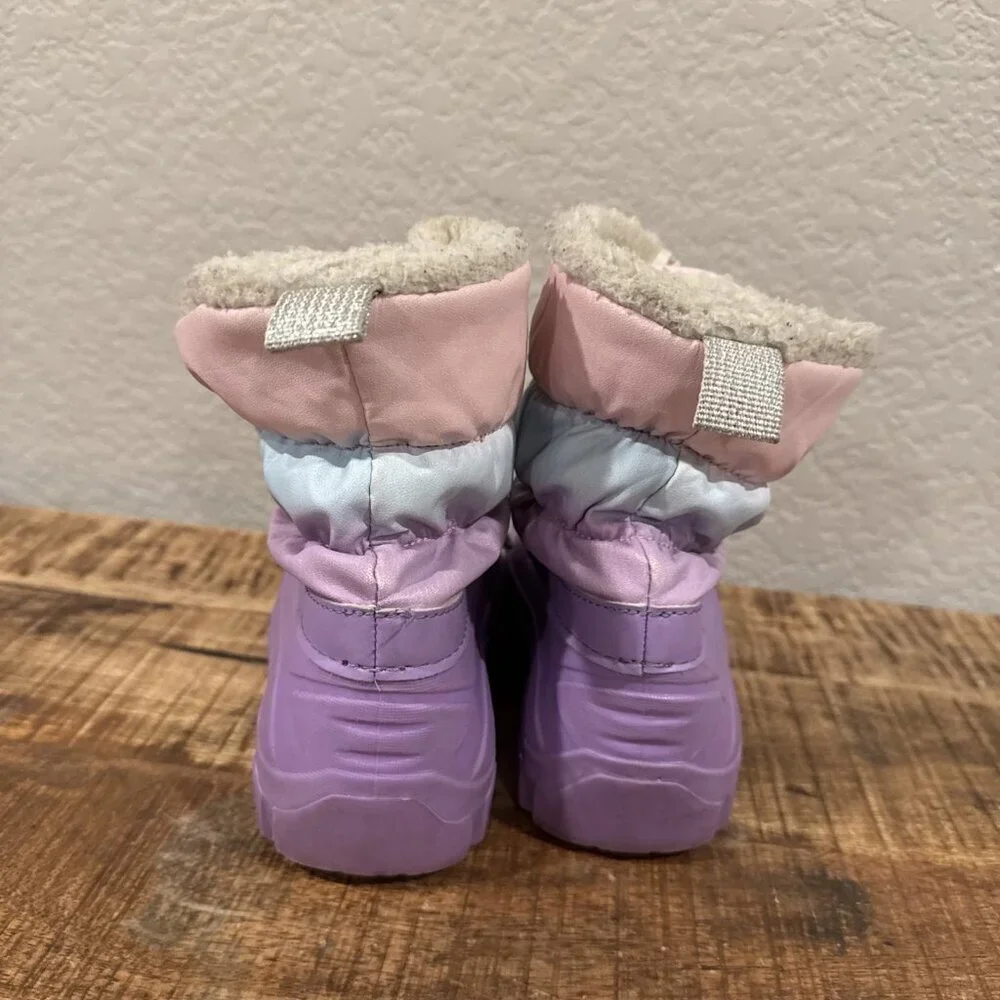 Member's Mark Girl's Faux Fur Lined Toggle Closure Winter Snow Boots